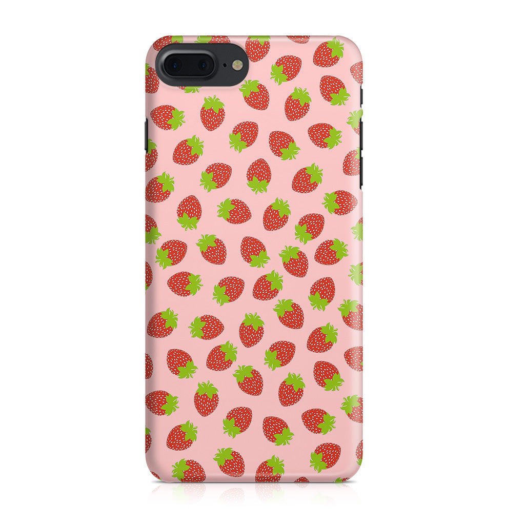 Strawberries Pattern iPhone 8 Plus Case