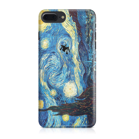 Witch on The Starry Night Sky iPhone 7 Plus Case