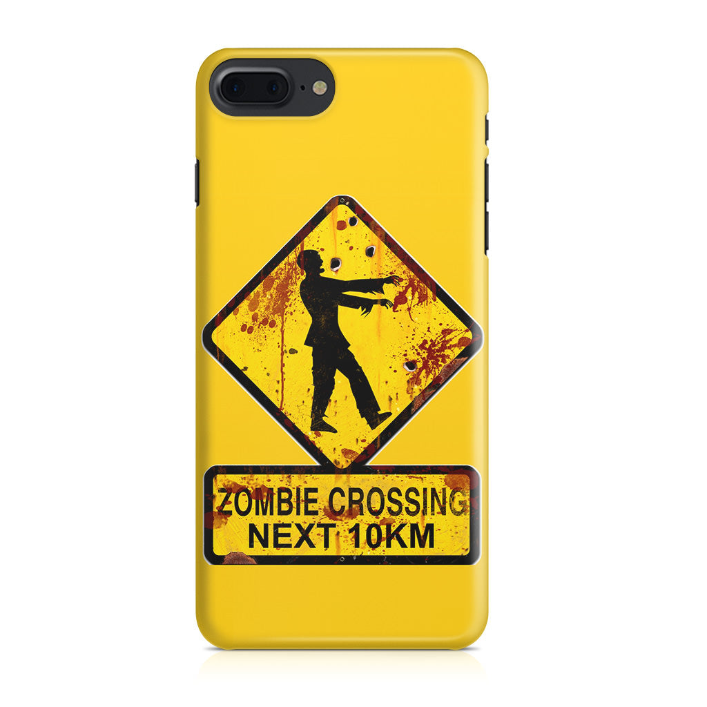 Zombie Crossing Sign iPhone 8 Plus Case