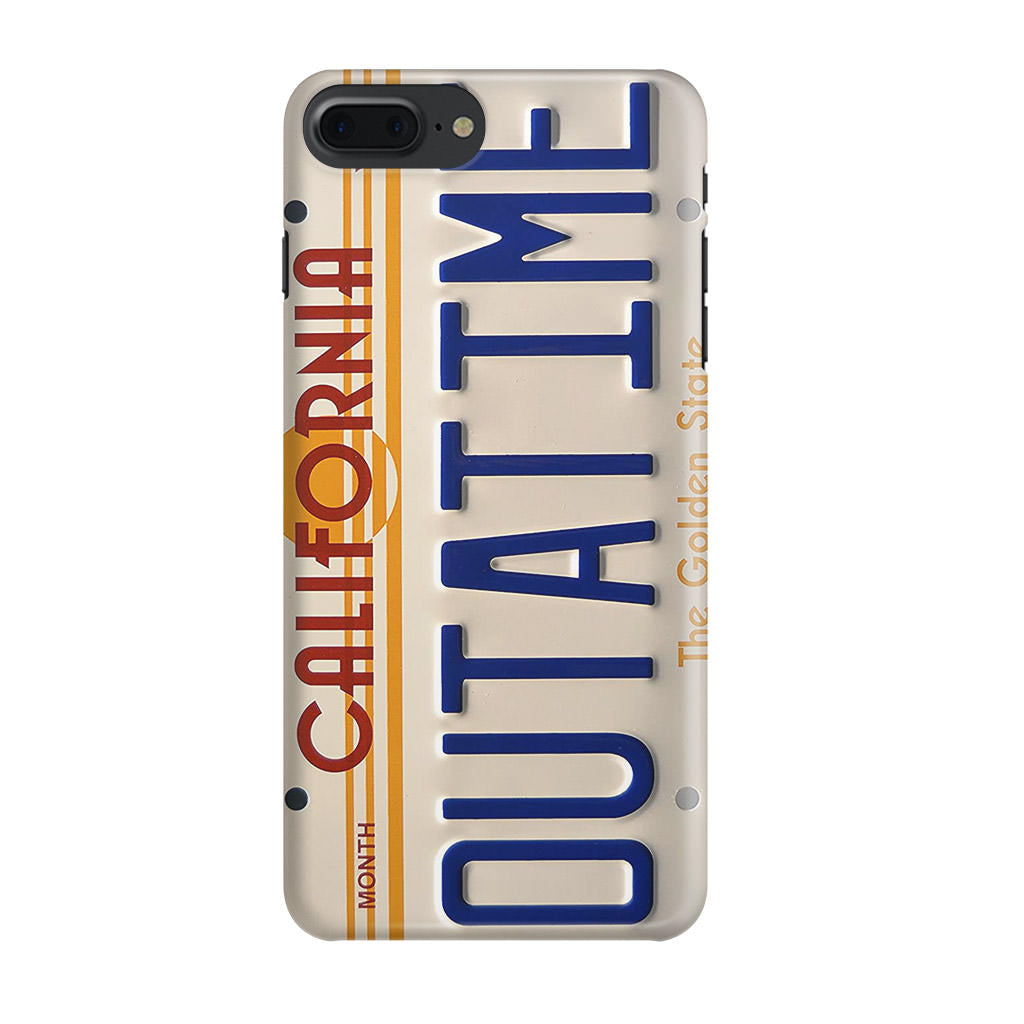 Back to the Future License Plate Outatime iPhone 7 Plus Case