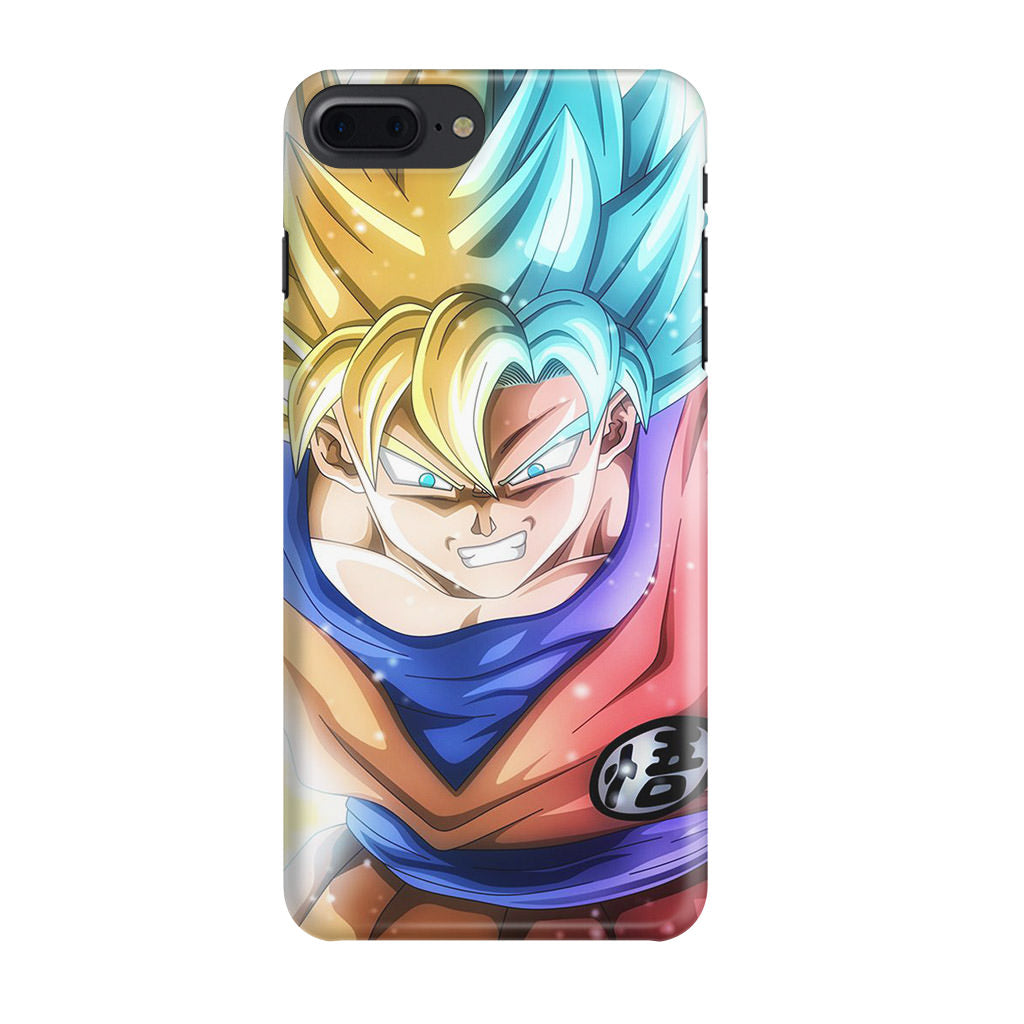 Goku SSJ 1 to SSJ Blue iPhone 7 Plus Case