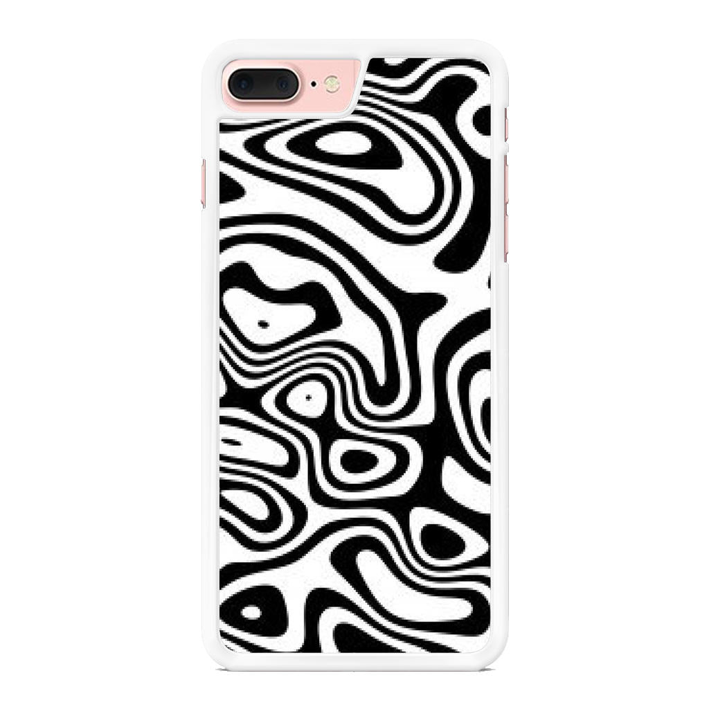 Abstract Black and White Background iPhone 8 Plus Case