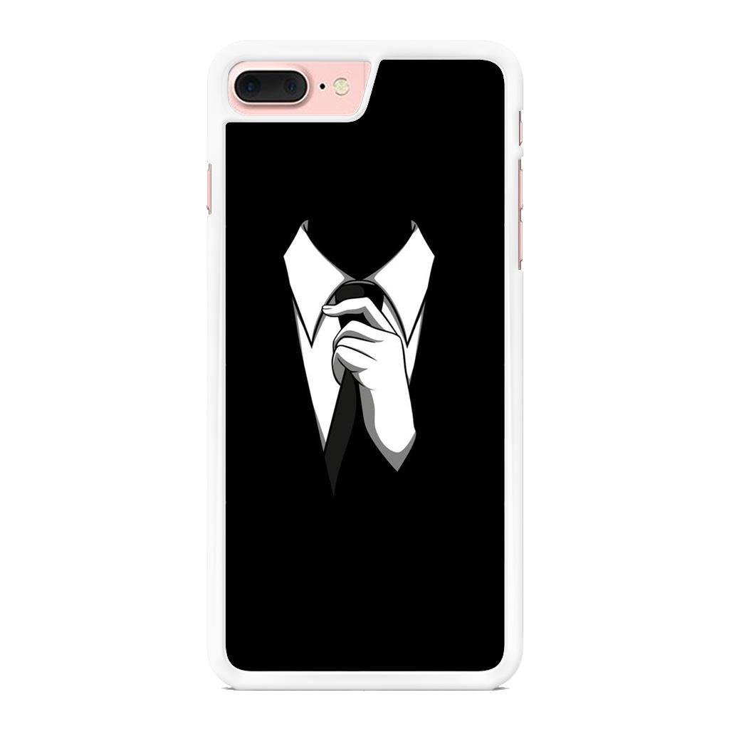 Anonymous Black White Tie iPhone 8 Plus Case