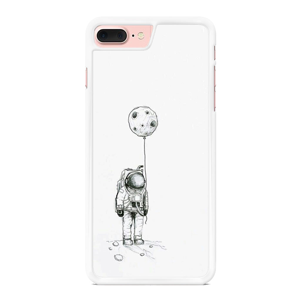 Astronaut Moon Balloon iPhone 8 Plus Case