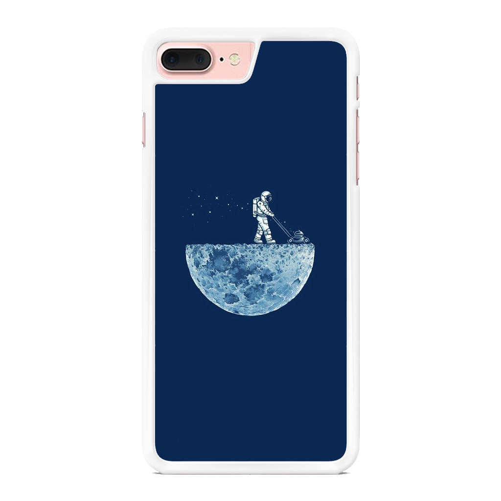 Astronaut Mowing The Moon iPhone 8 Plus Case