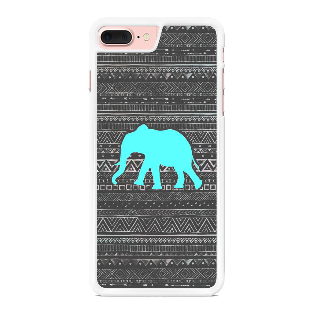 Aztec Elephant Turquoise iPhone 7 Plus Case