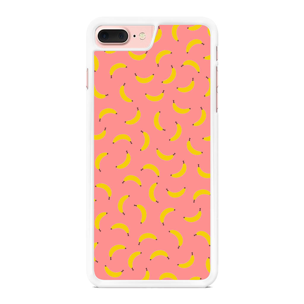 Bananas Fruit Pattern Pink iPhone 8 Plus Case