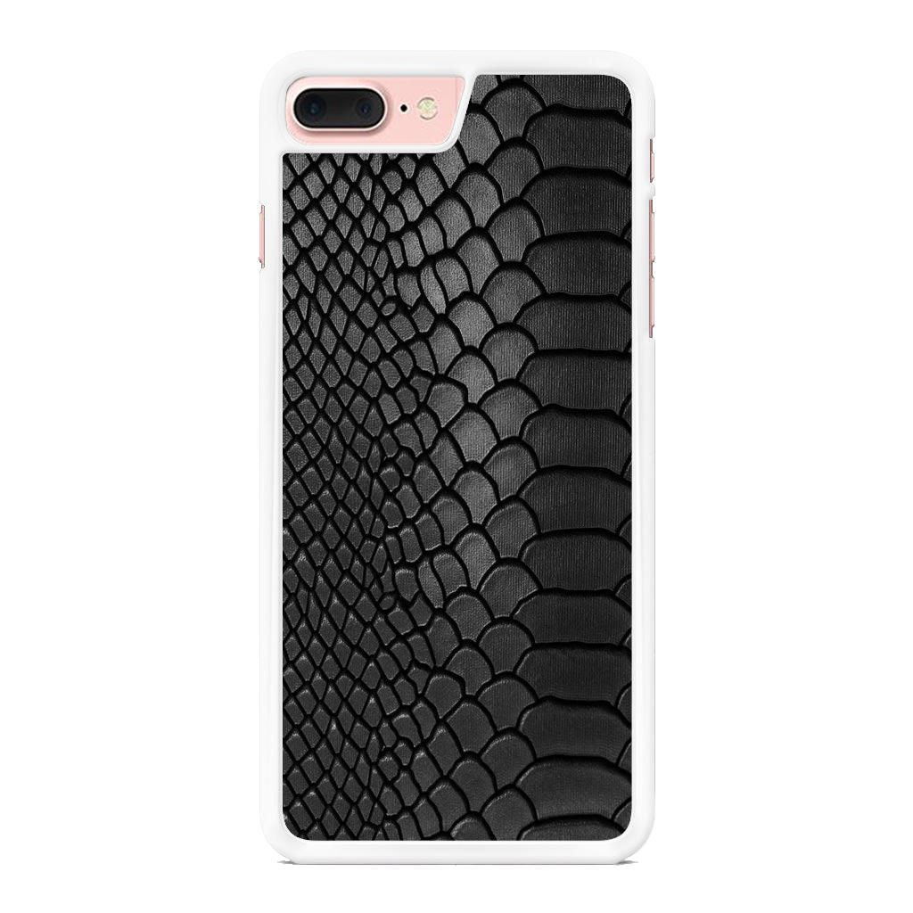 Black Snake Skin Texture iPhone 8 Plus Case