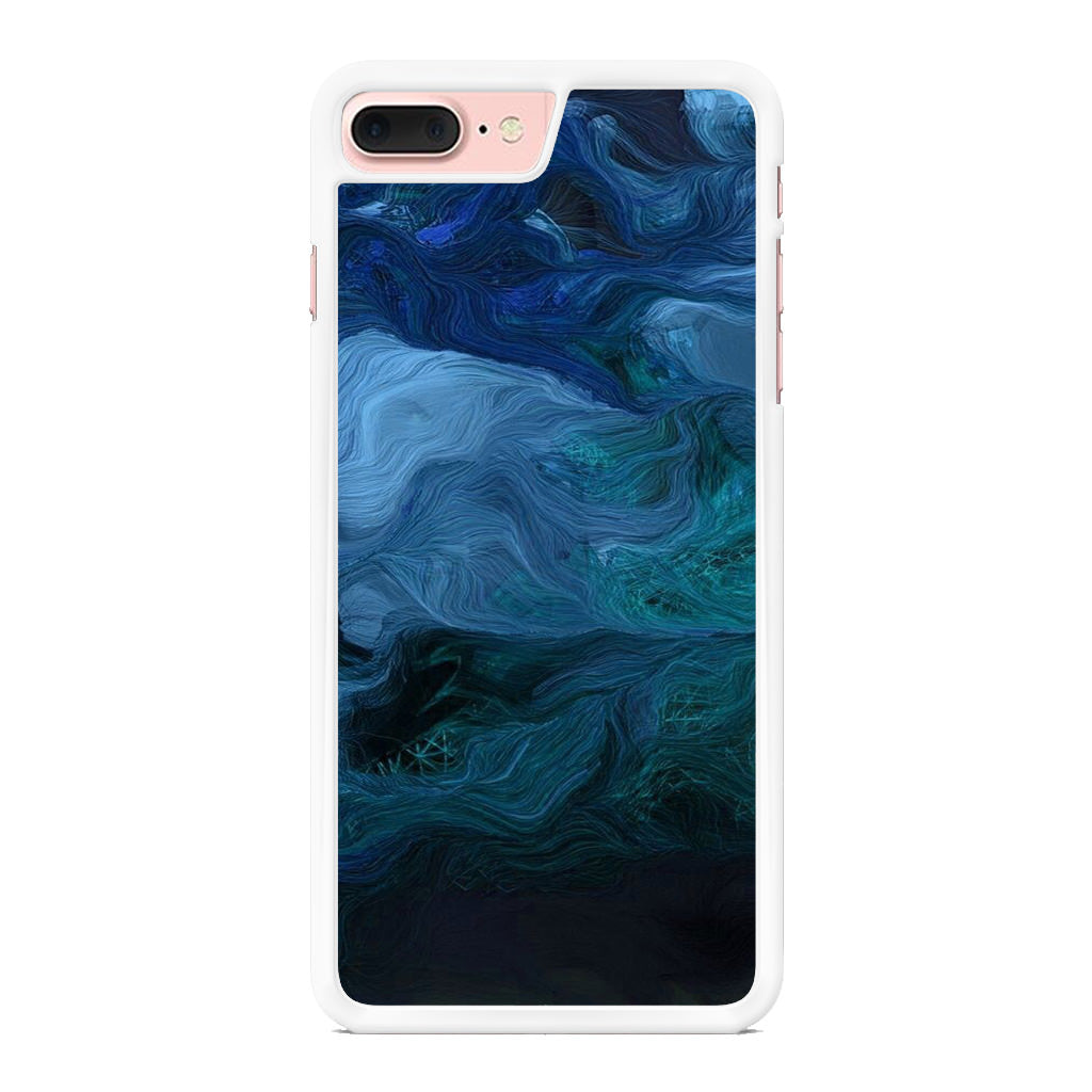 Blue Abstract Art iPhone 8 Plus Case