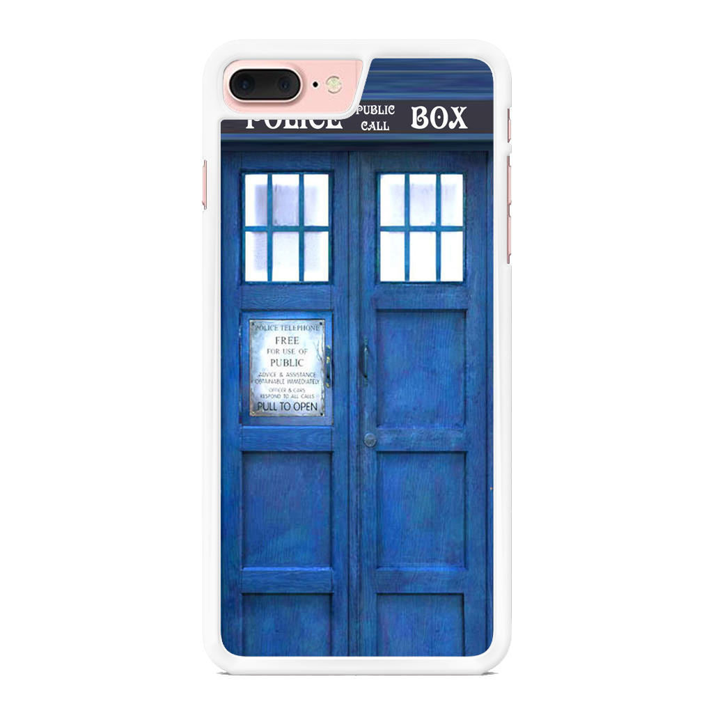 Blue Police Call Box iPhone 8 Plus Case