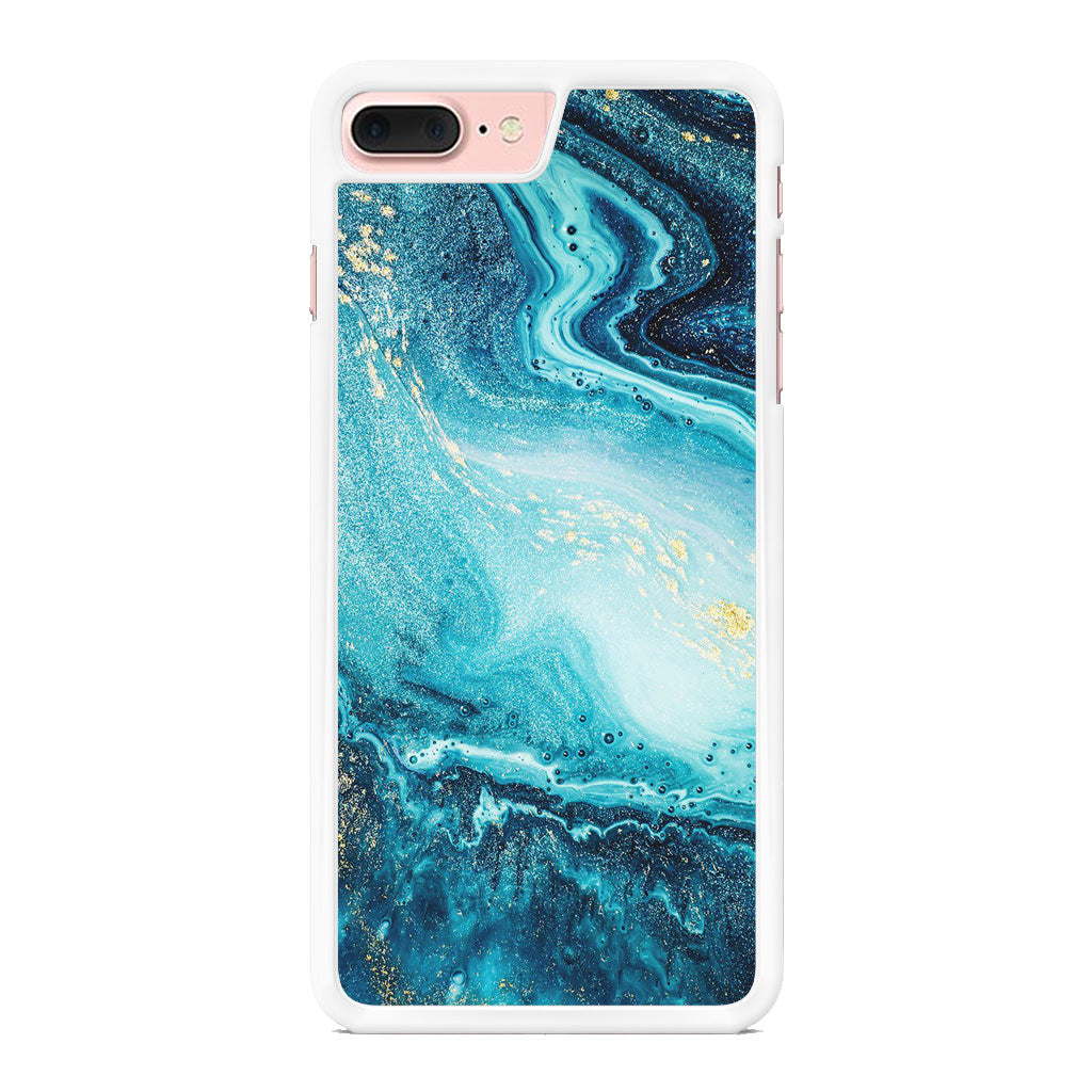 Blue Water Glitter iPhone 8 Plus Case