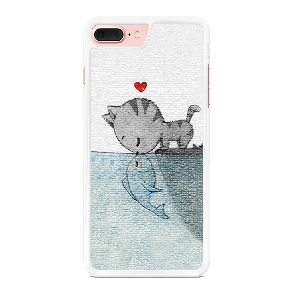 Cat Fish Kisses iPhone 8 Plus Case