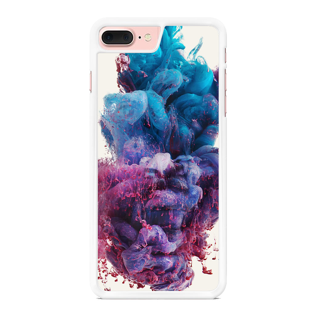 Colorful Dust Art on White iPhone 8 Plus Case