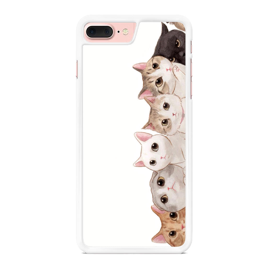 Cute Cats Vertical iPhone 7 Plus Case