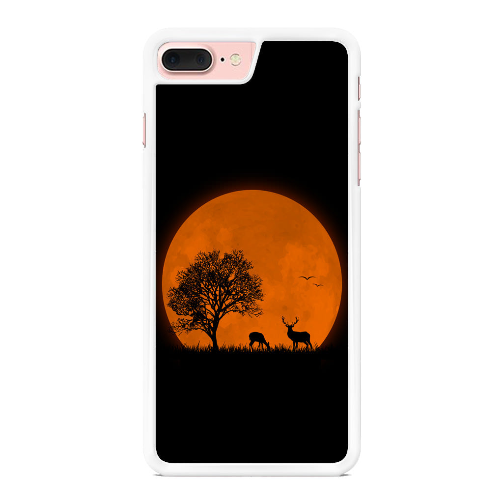 Deer Silhouette iPhone 8 Plus Case