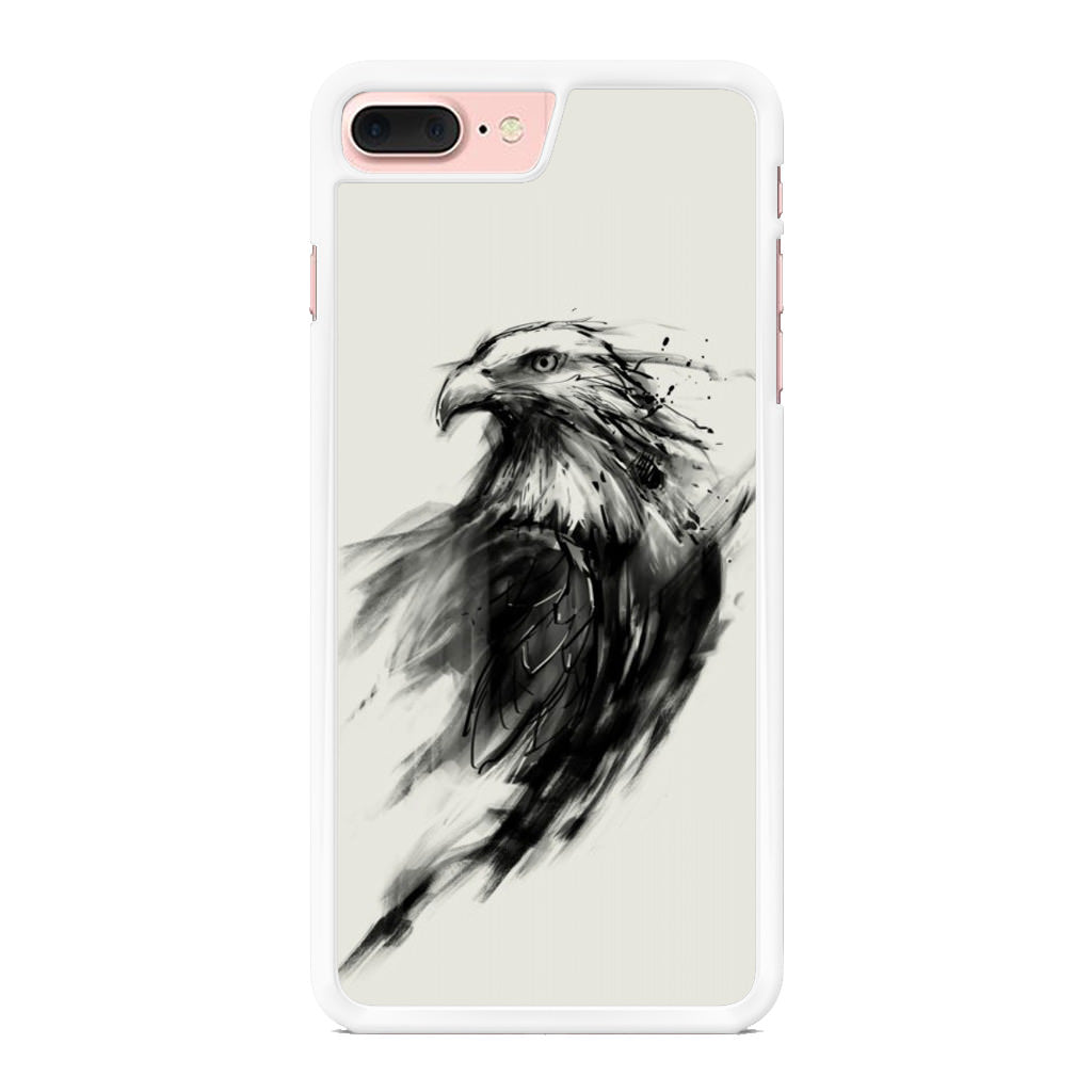 Eagle Art Black Ink iPhone 8 Plus Case