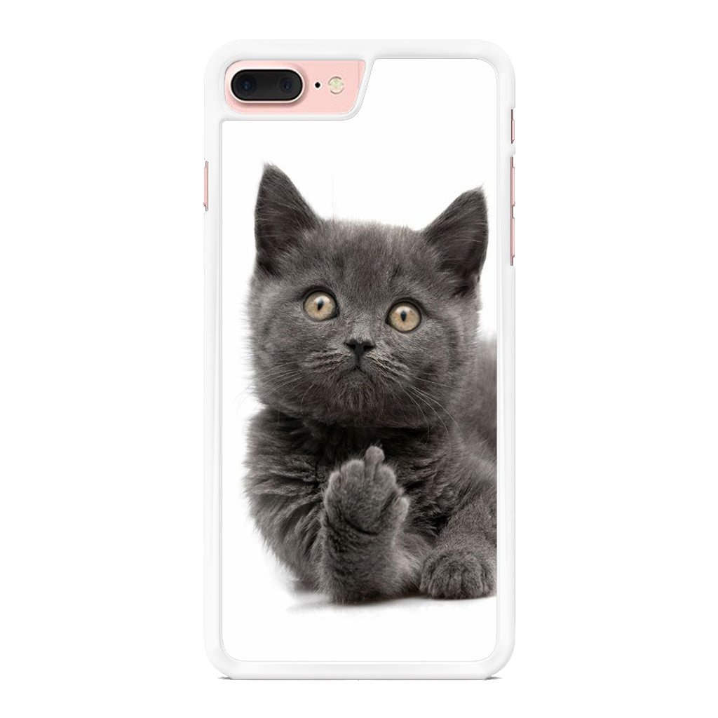 Finger British Shorthair Cat iPhone 8 Plus Case