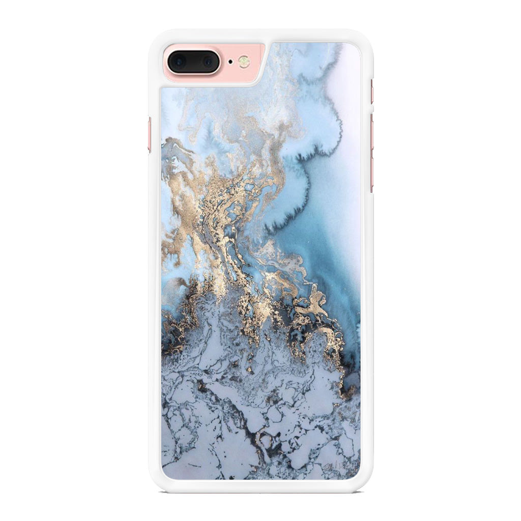 Golden Azure Marble iPhone 8 Plus Case