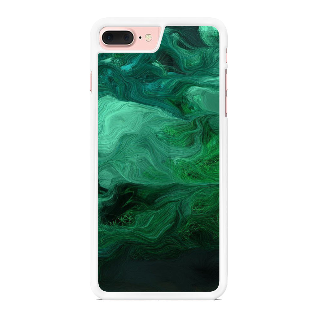 Green Abstract Art iPhone 8 Plus Case