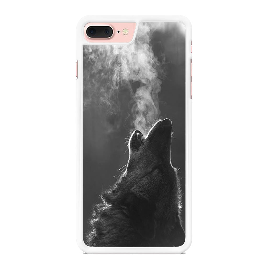 Howling Wolves Black and White iPhone 8 Plus Case