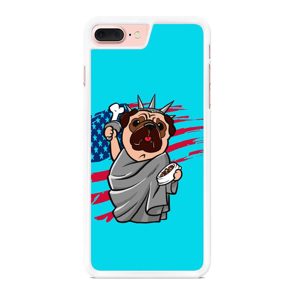 Independence Day Pug iPhone 8 Plus Case