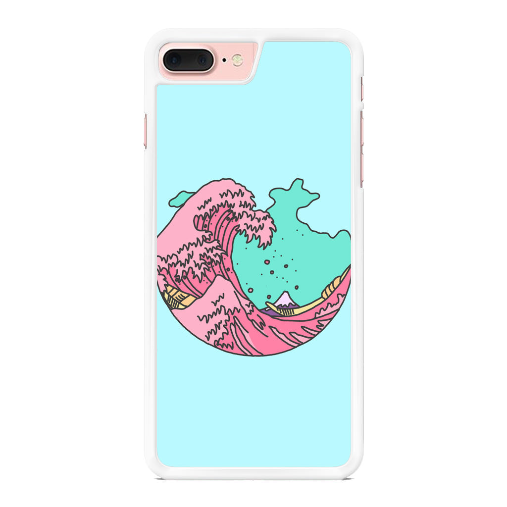 Japanese Pastel Wave iPhone 8 Plus Case