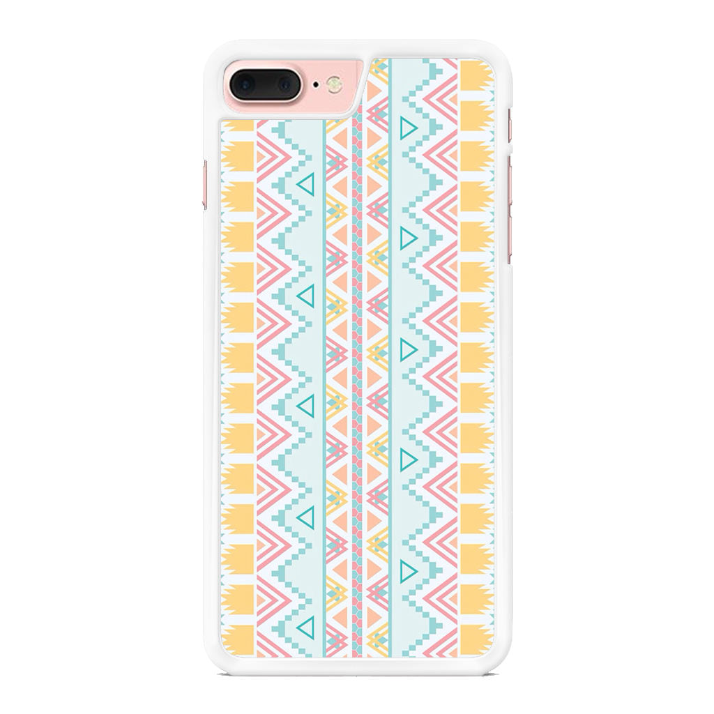 Peach Aztec Pattern iPhone 8 Plus Case