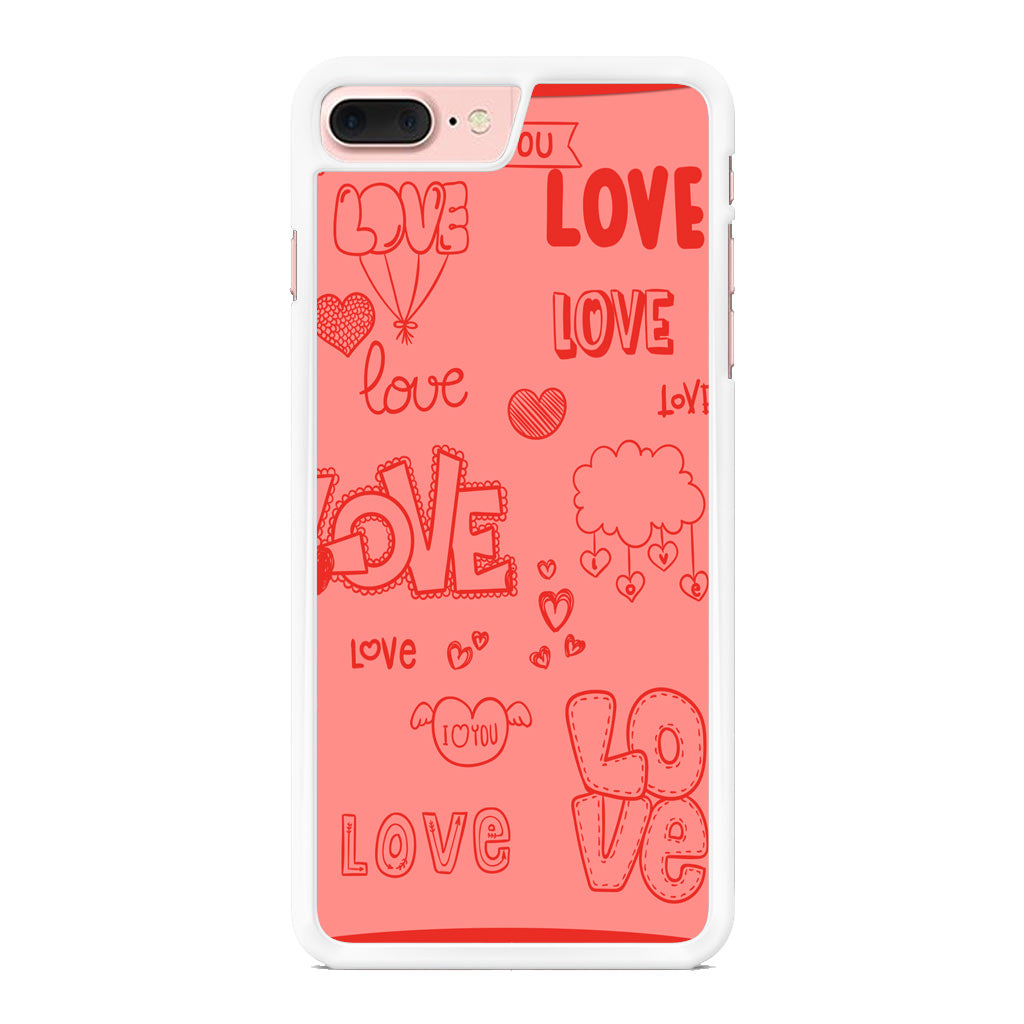 Pink Lover iPhone 8 Plus Case