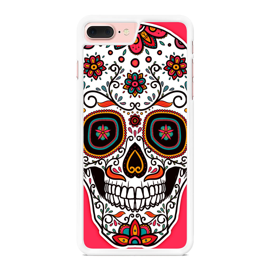 Pink Sugar Skull iPhone 8 Plus Case