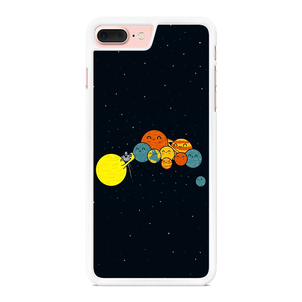 Planet Cute Illustration iPhone 8 Plus Case