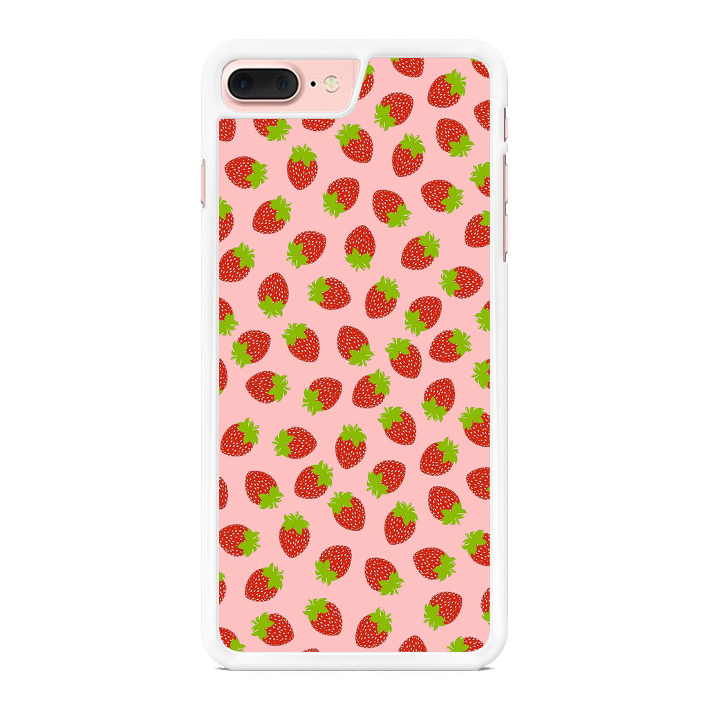 Strawberries Pattern iPhone 8 Plus Case