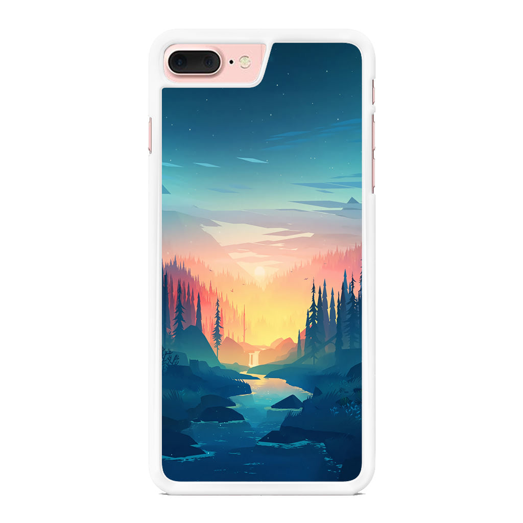 Sunset at The River iPhone 8 Plus Case