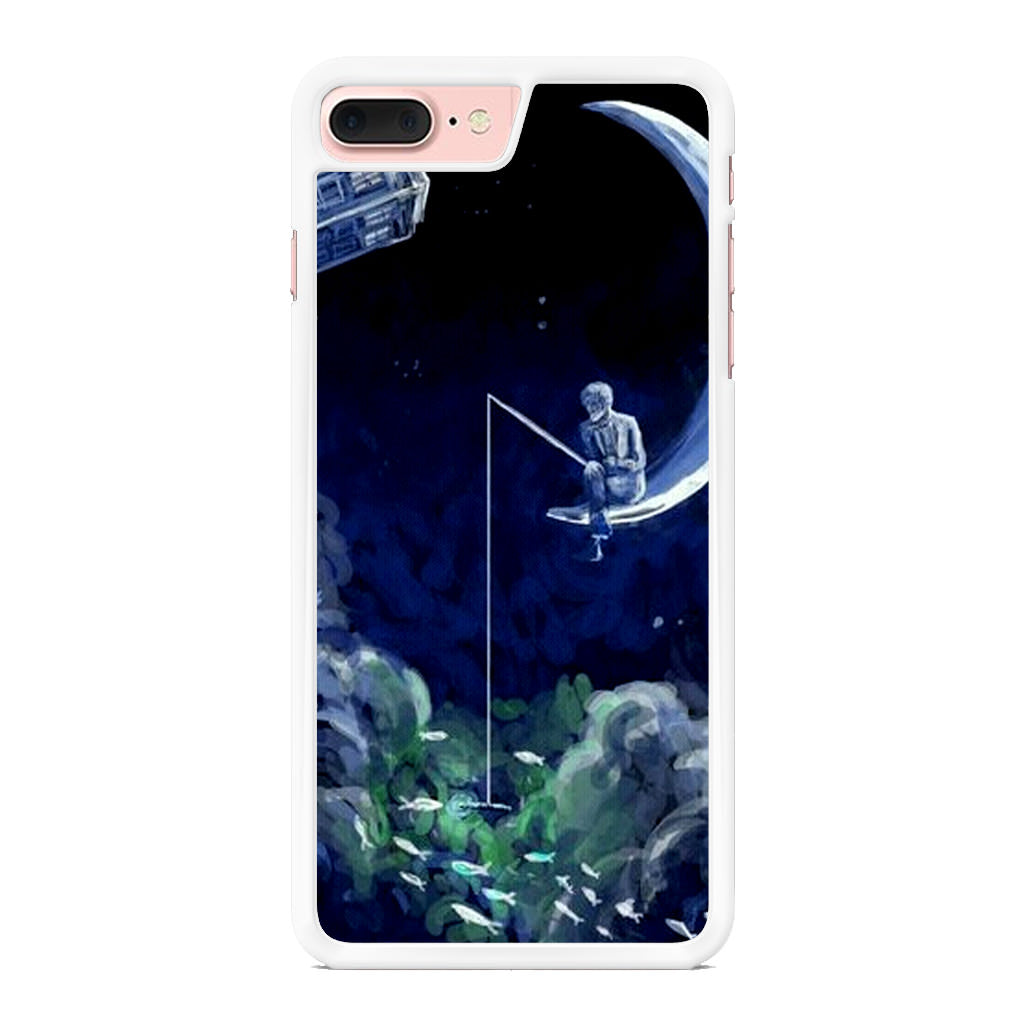 Tardis Walking To The Moon iPhone 8 Plus Case