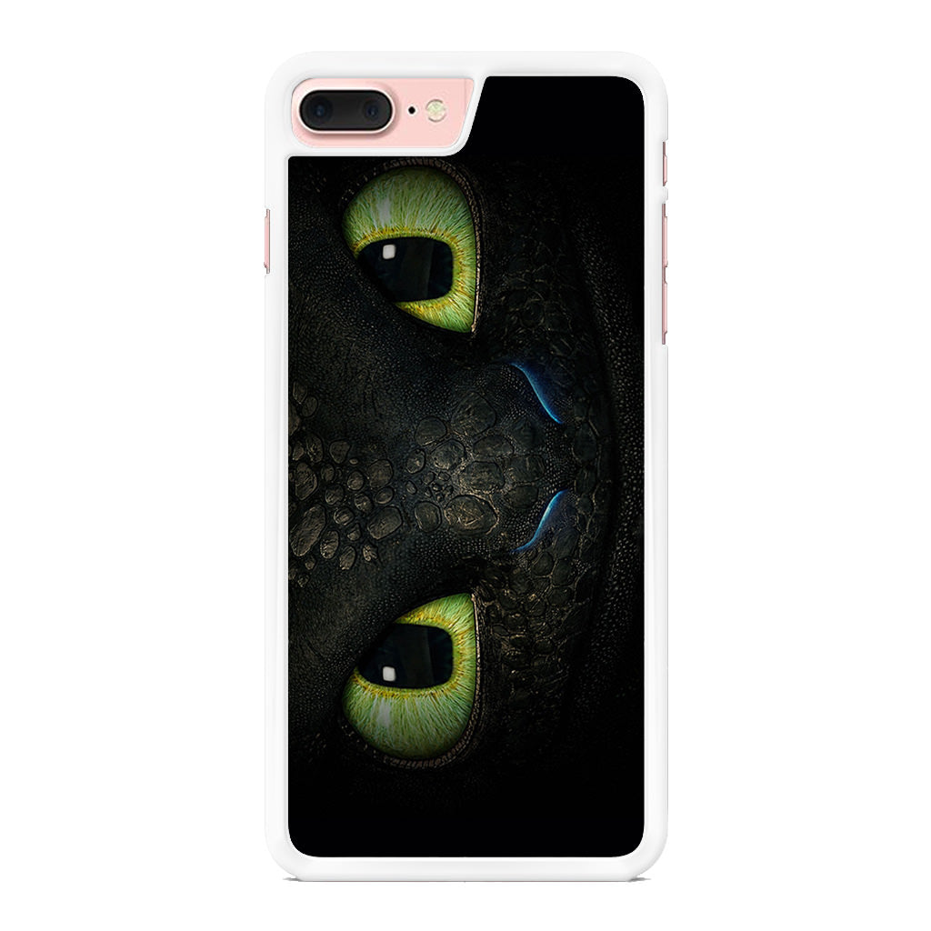 Toothless Dragon Eyes Close Up iPhone 8 Plus Case