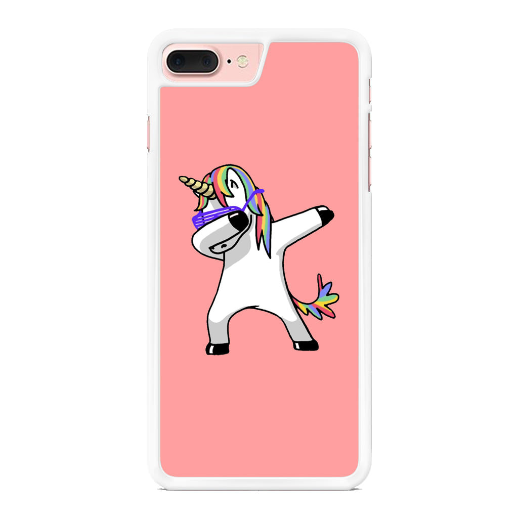 Unicorn Dabbing Pink iPhone 8 Plus Case