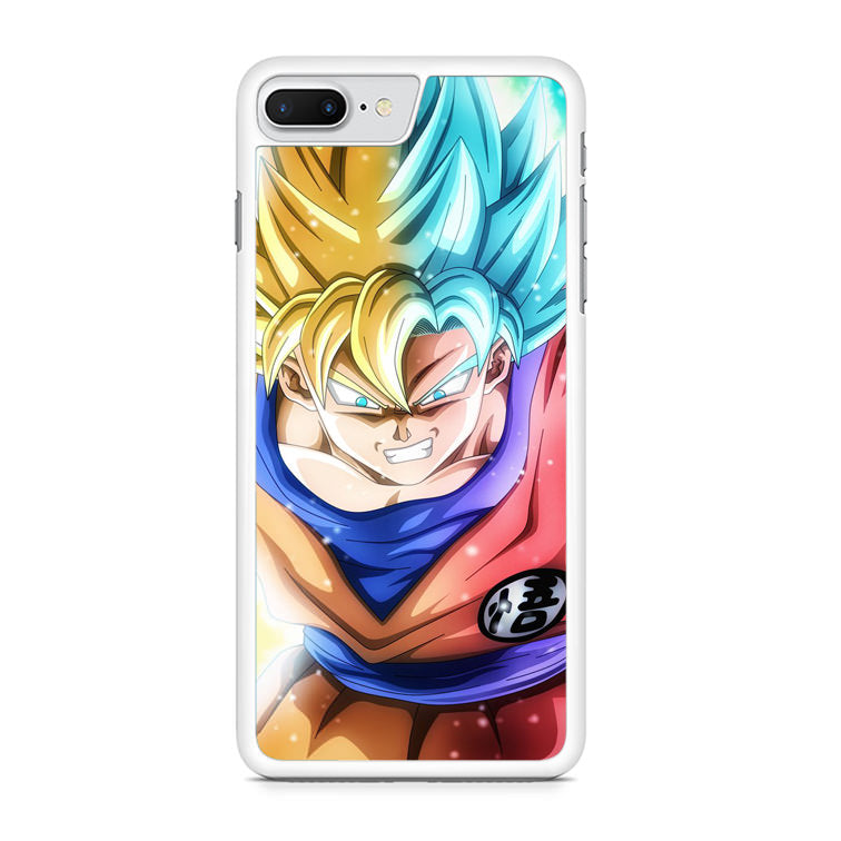 Goku SSJ 1 to SSJ Blue iPhone 7 Plus Case