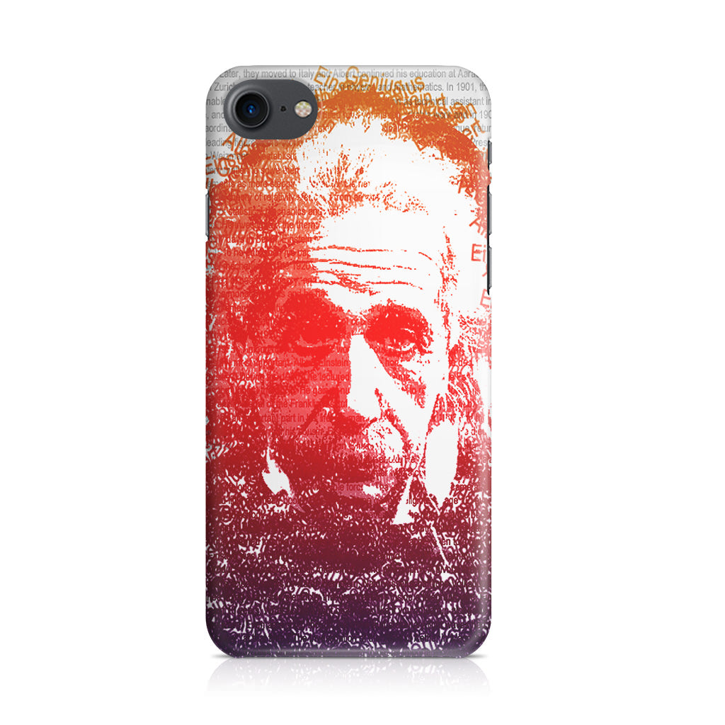 Albert Einstein Art iPhone 8 Case