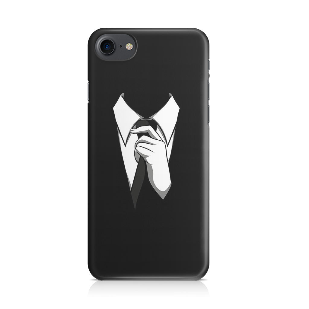 Anonymous Black White Tie iPhone 8 Case