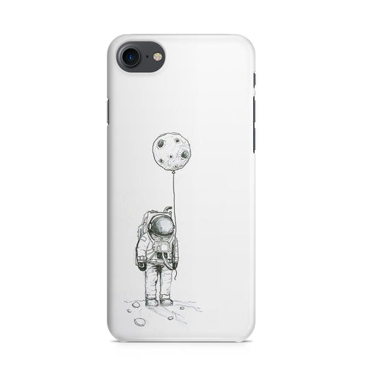 Astronaut Moon Balloon iPhone 8 Case