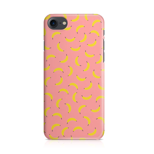 Bananas Fruit Pattern Pink iPhone 8 Case