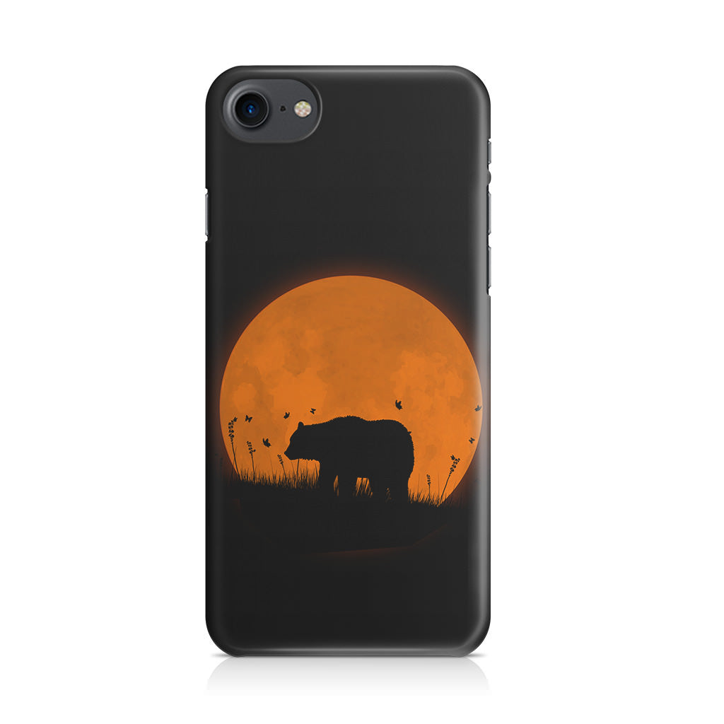 Bear Silhouette iPhone 8 Case