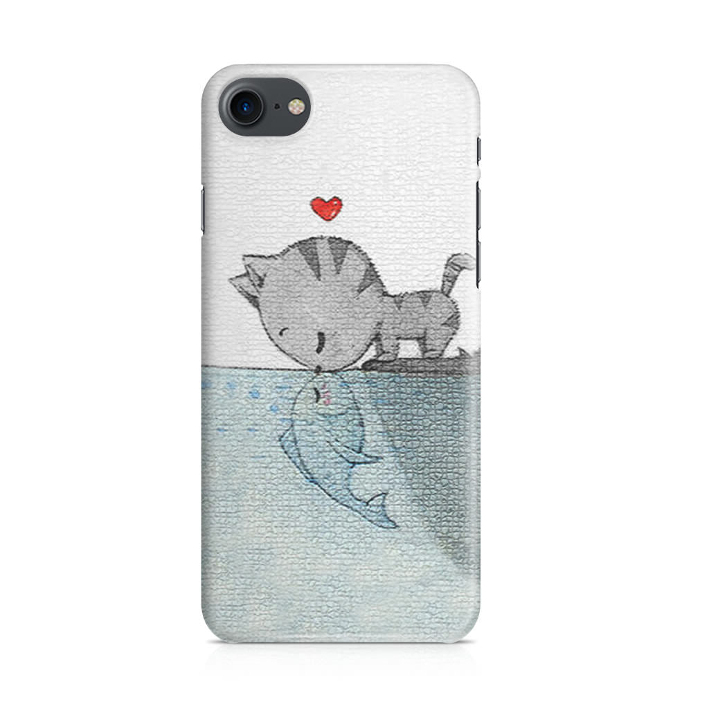 Cat Fish Kisses iPhone 7 Case