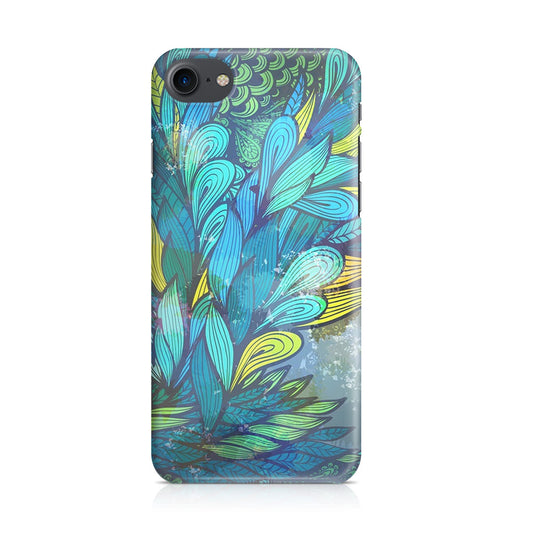 Colorful Art in Blue iPhone 7 Case