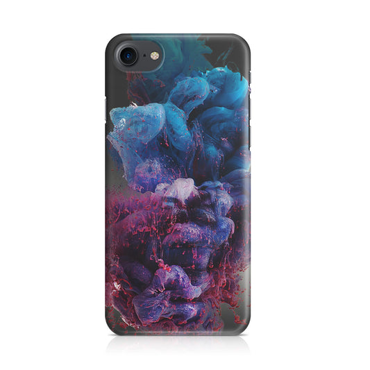 Colorful Dust Art on Black iPhone 7 Case