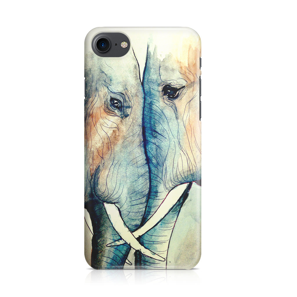 Elephants Sadness iPhone 8 Case