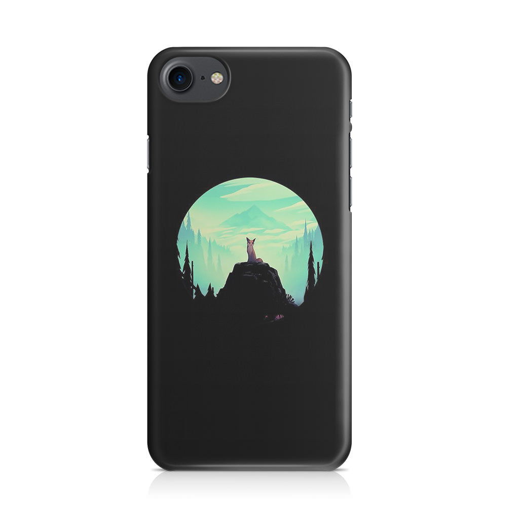 Fox on the Rock iPhone 8 Case