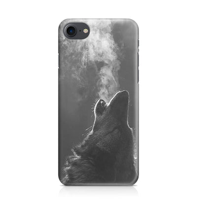 Howling Wolves Black and White iPhone 7 Case