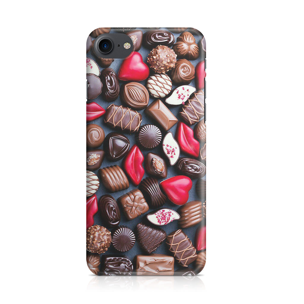 I Love Choco Pattern iPhone 8 Case
