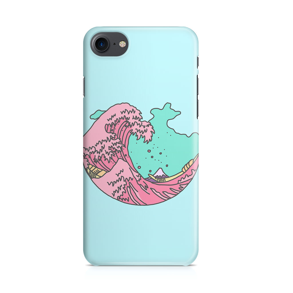 Japanese Pastel Wave iPhone 7 Case