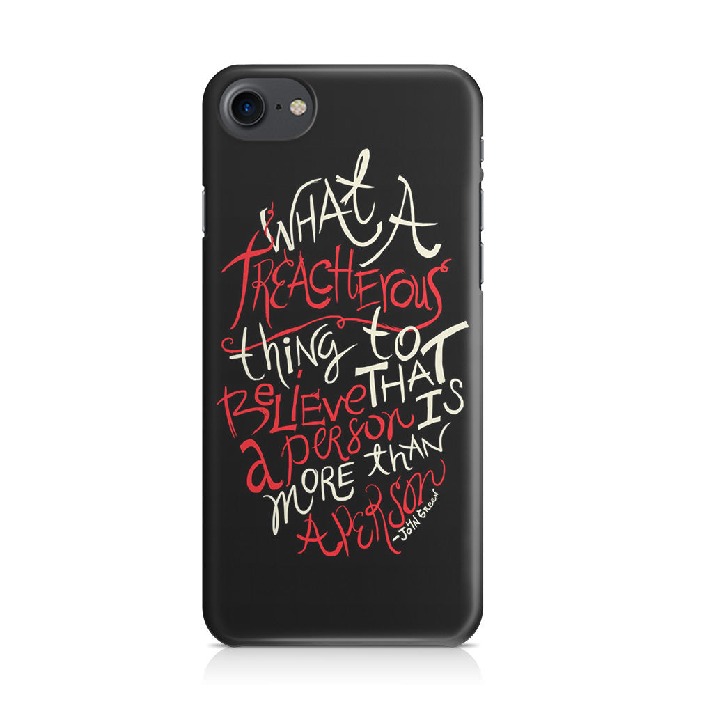 John Green Quotes More Than A Person iPhone 8 Case